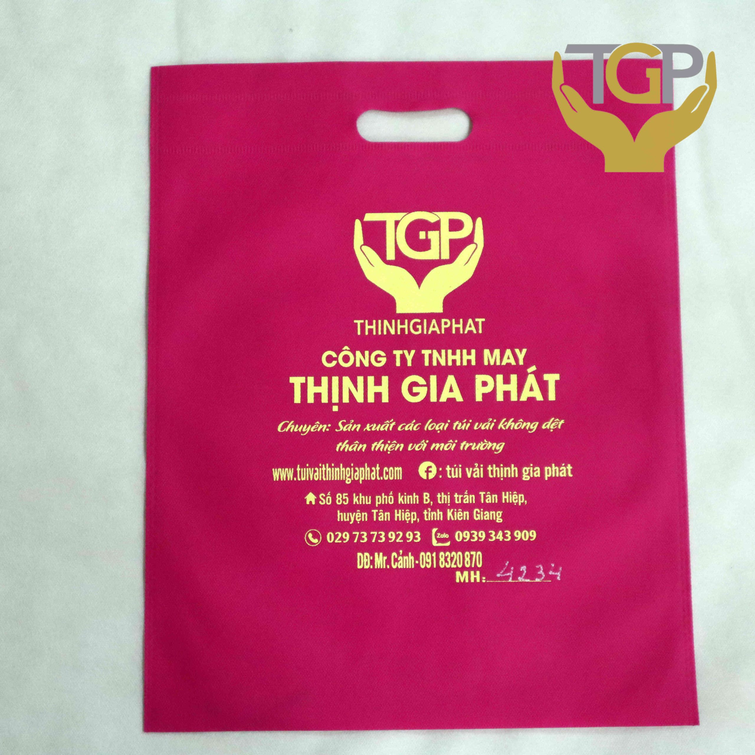 Túi Vải Không Dệt Đục Lỗ Hột Xoài Túi Vải Không Dệt Đục Lỗ Hột Xoài